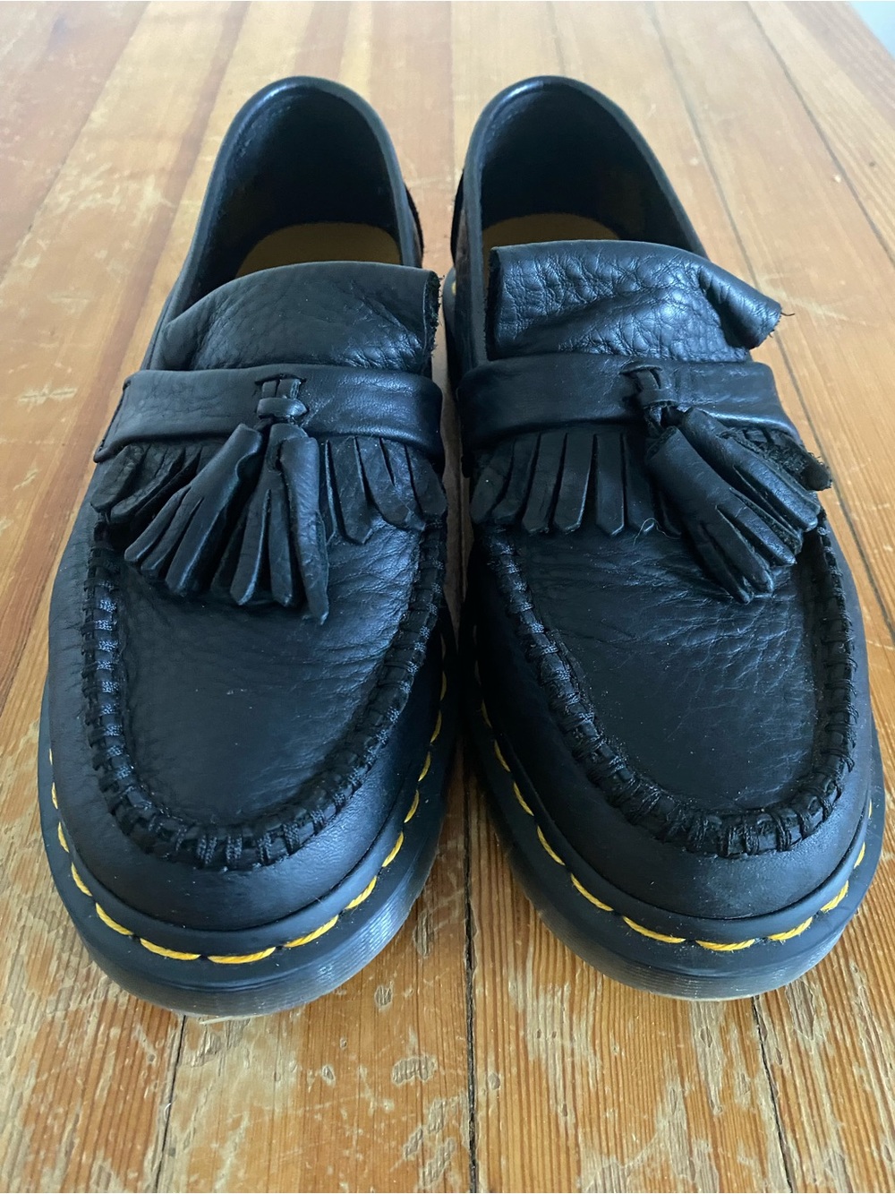 Doc Marten Black Tassel Adrian Leather Loafers